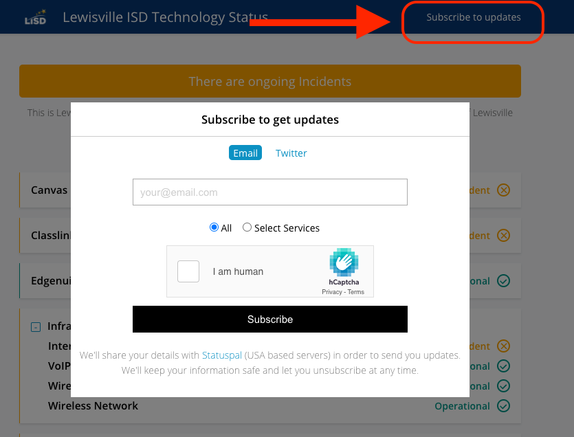 How to subscribe to updates